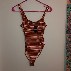 Stripped Bodysuit